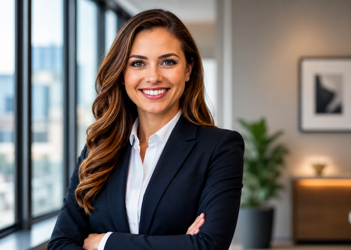 Reffdesk professional in a modern real estate office